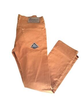 ROY ROGERS ITALY seven bell historical jeans carmel brown cotton SZ 14 28/28 VTG